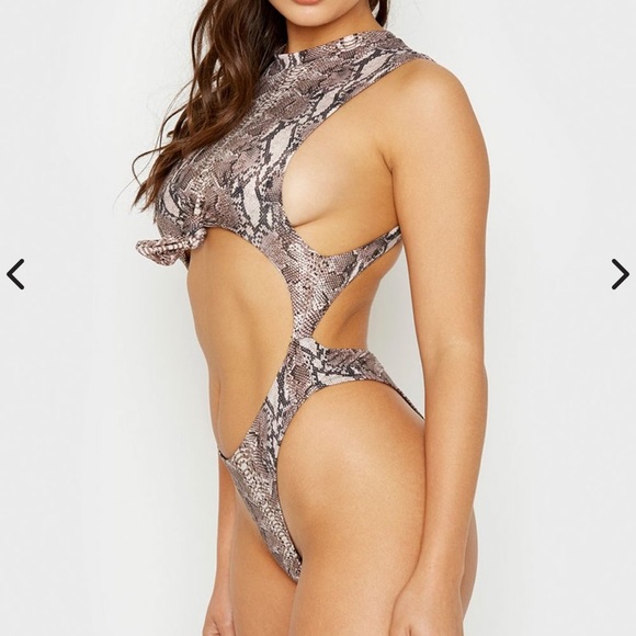 Frankie’s Bikini’s Belle snakeskin one piece - Picture 2 of 3